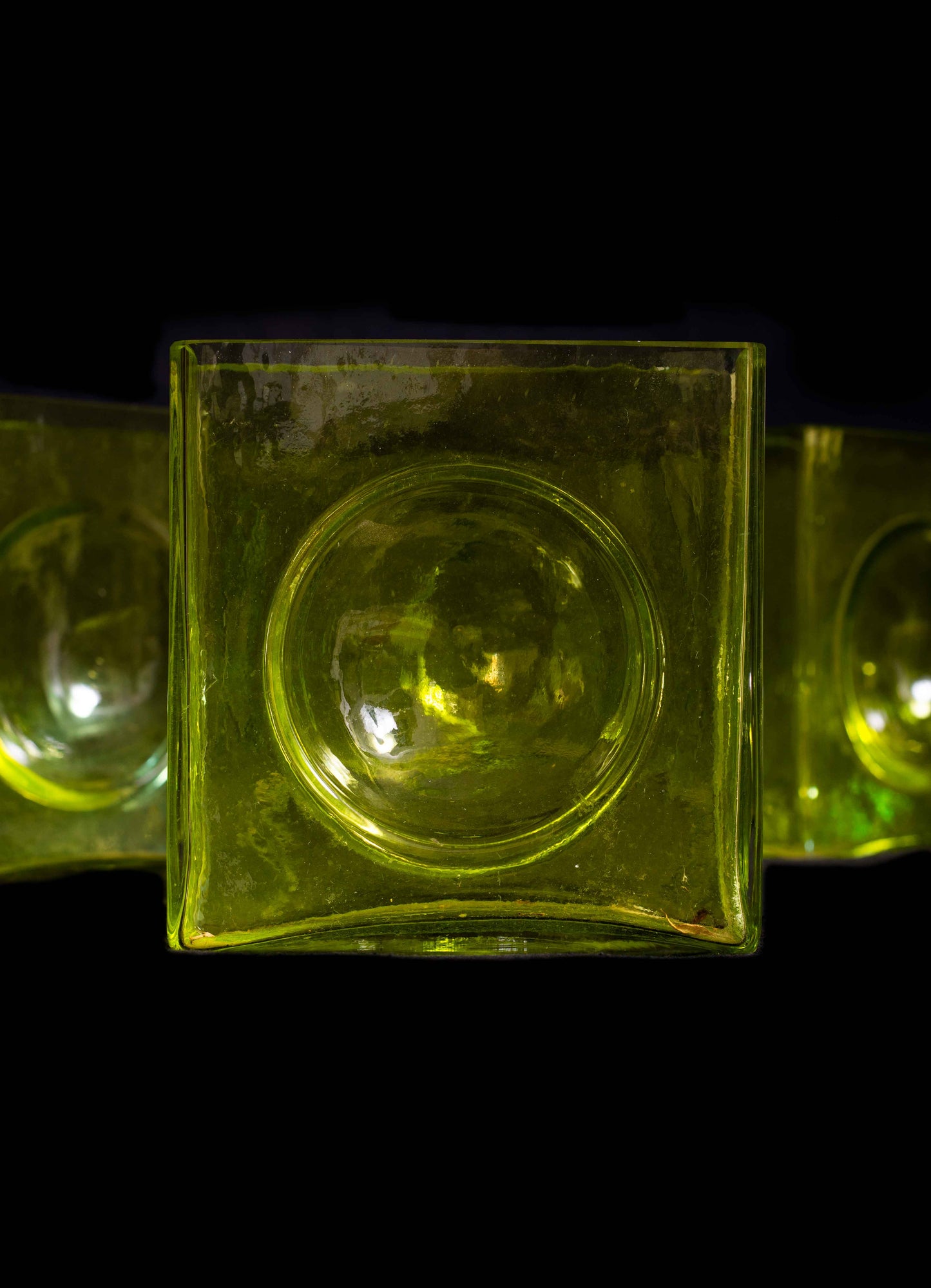 Green Glass Vase