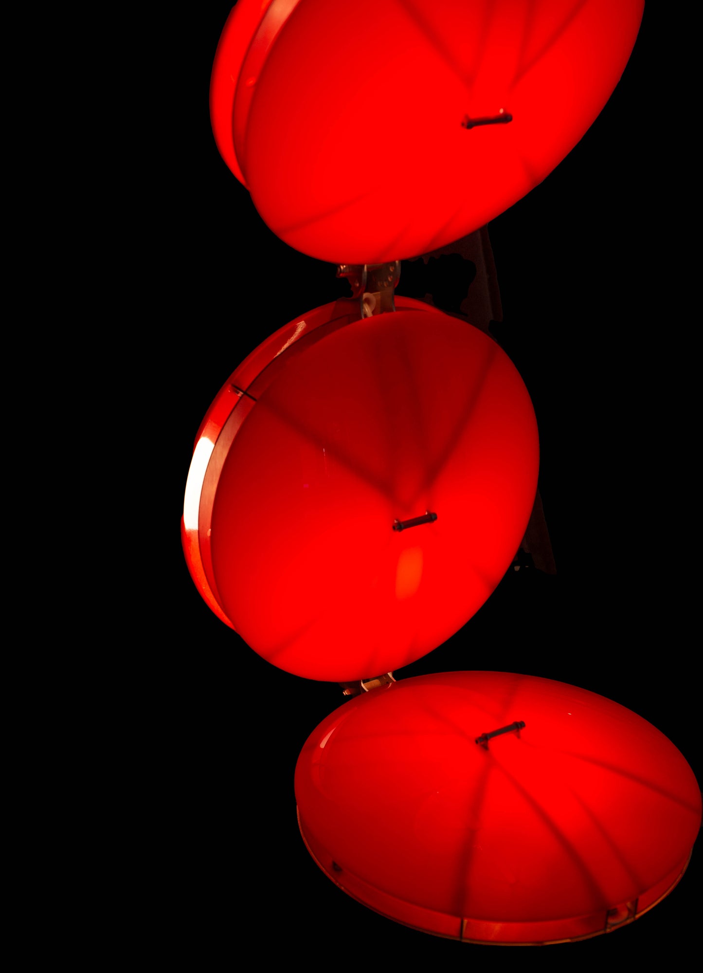 Vintage Red Lamp designed by Mahmoud Akram T33 Design