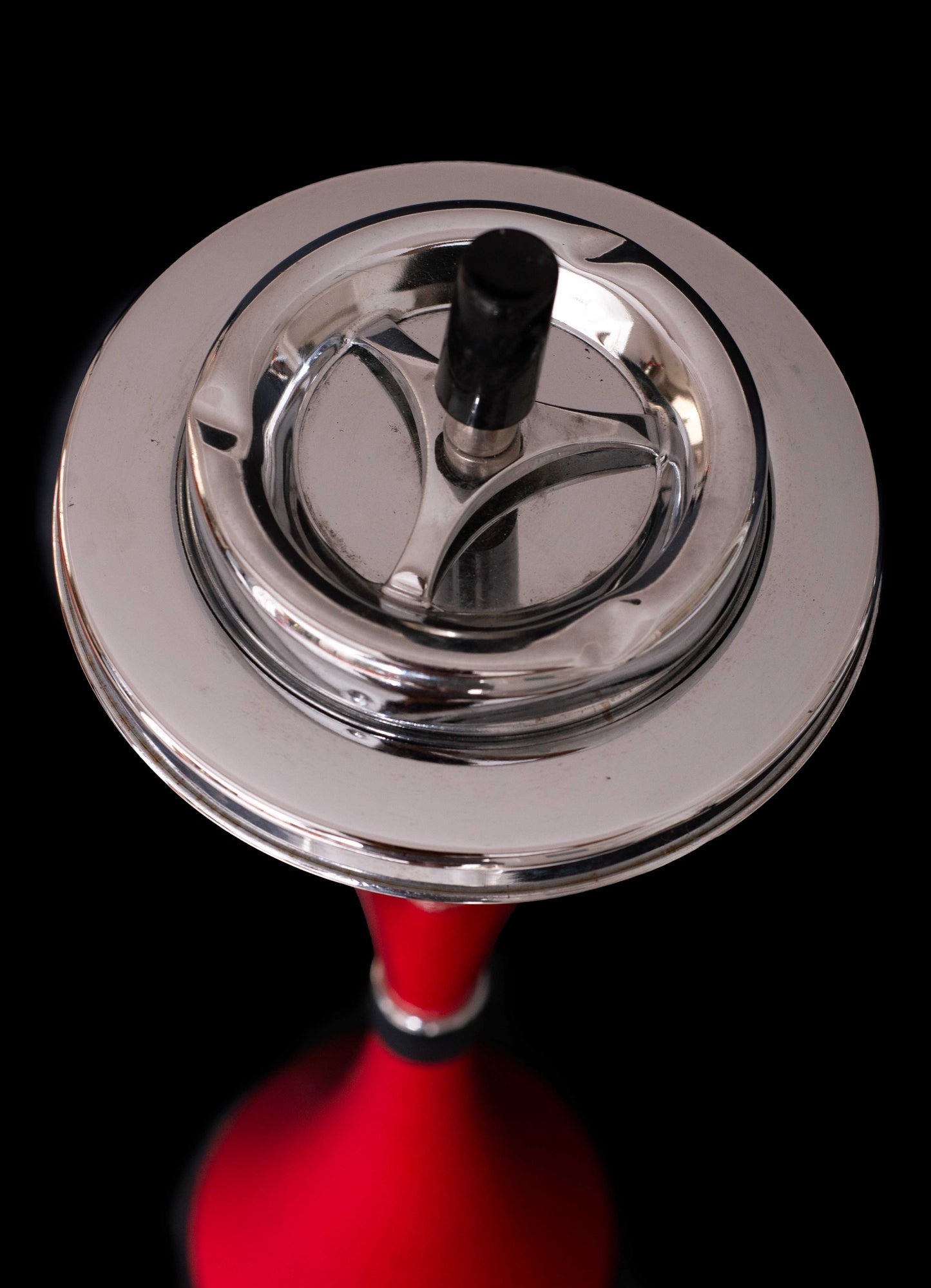 Vintage Red Mid Century Modern Ashtray