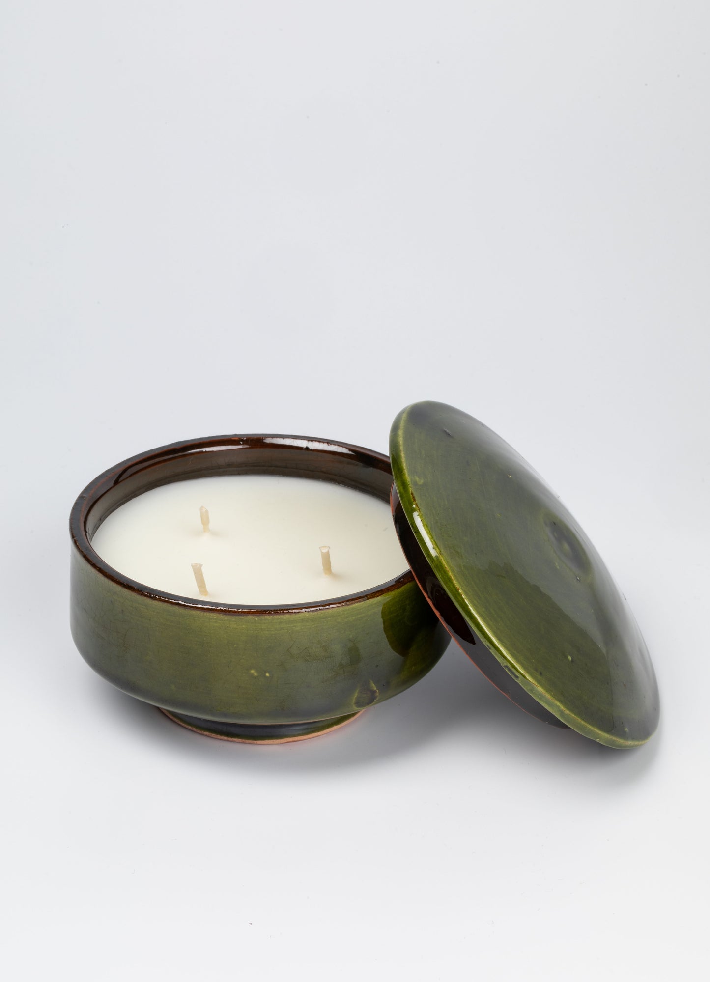 Lidded Moroccan Handcrafted Ceramic Candle