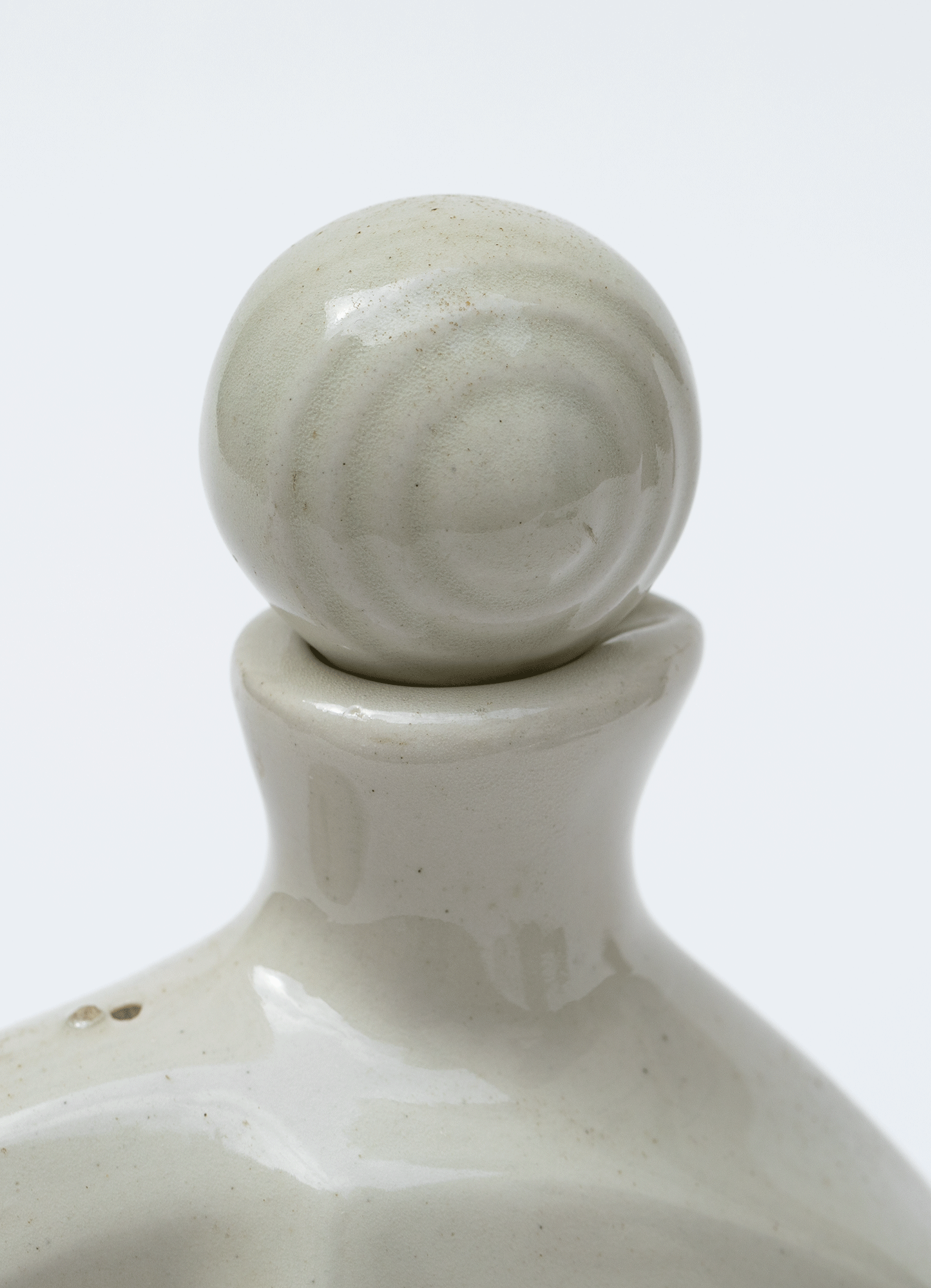 Vintage 1950s Ceramic Oil Bottle Vase