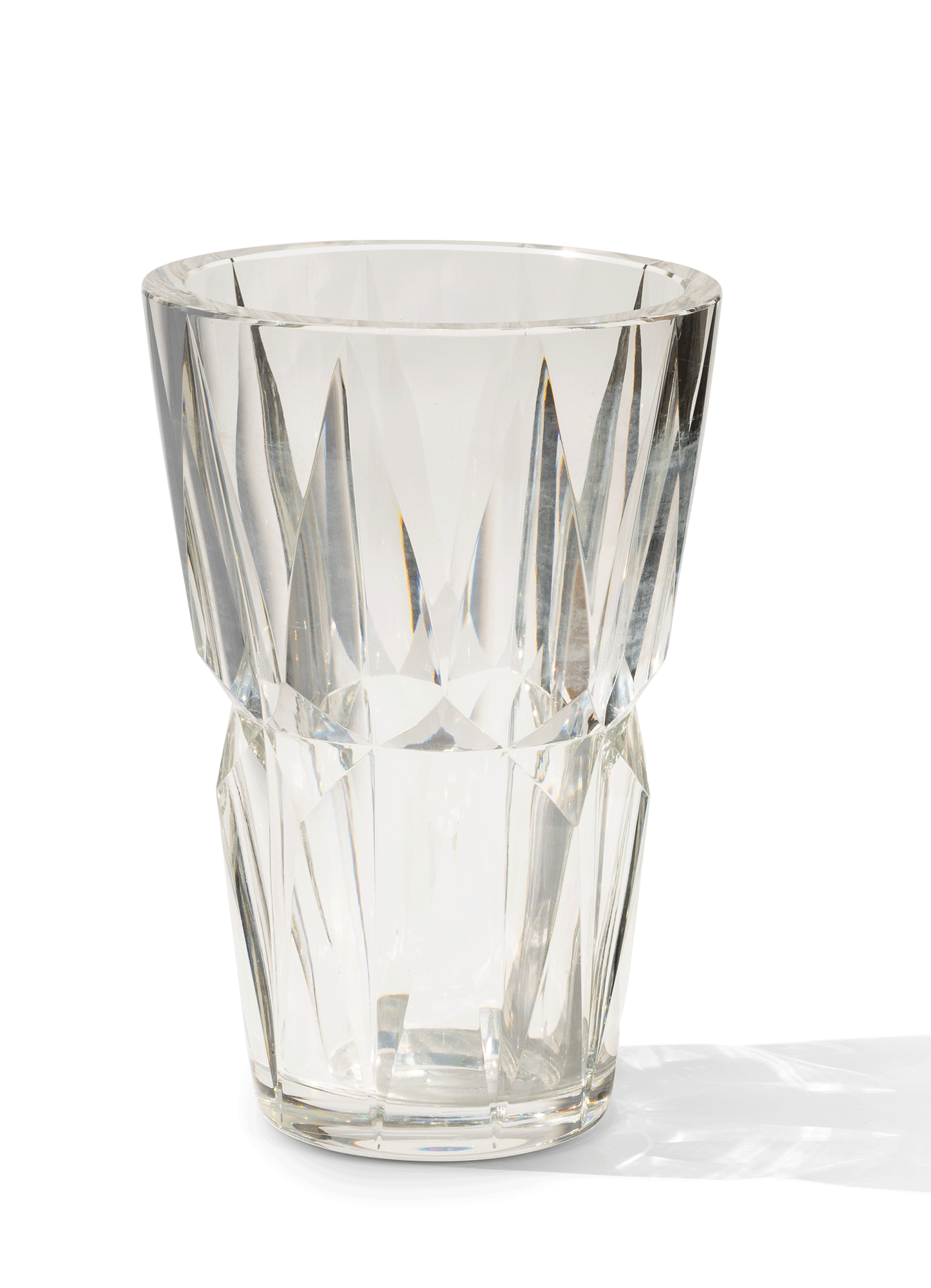 Vintage 1950s Crystal Vase by Saint Louis