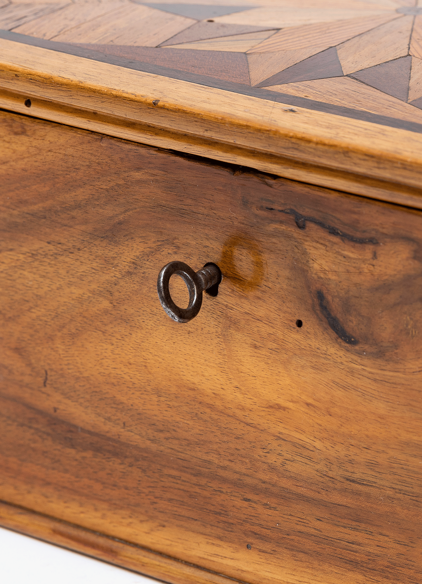 Vintage 1910s Marquetry Jewellery Box