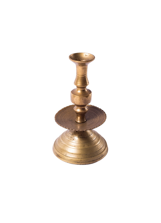 Vintage Moroccan Brass Candlestand