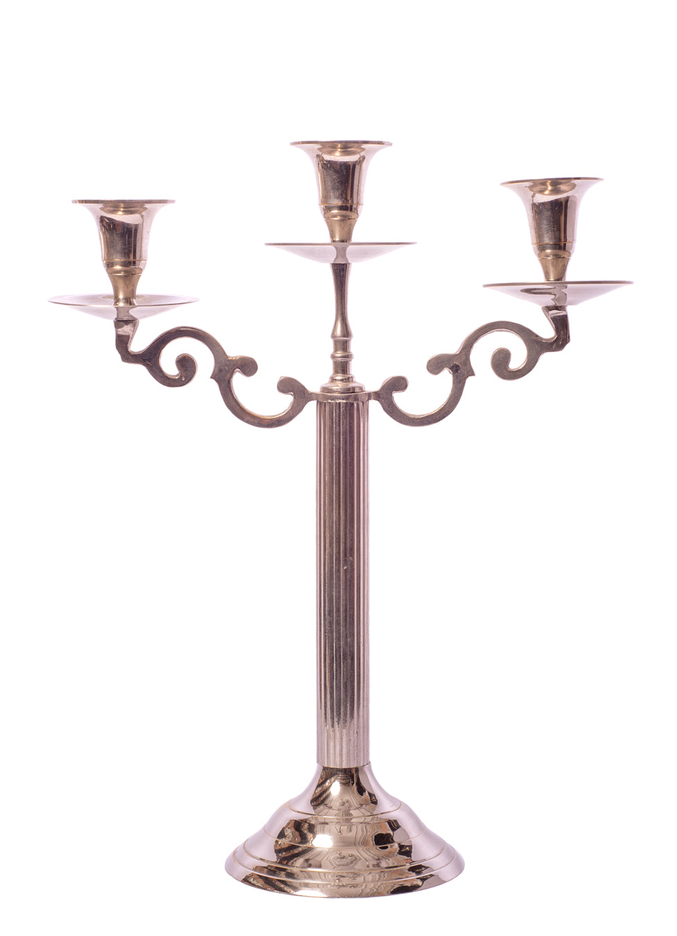 Vintage Moroccan Silver-plated Candelabra