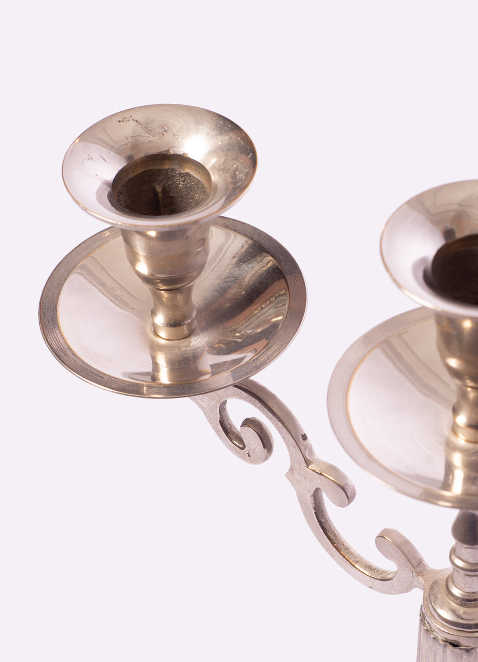 Vintage Moroccan Silver-plated Candelabra