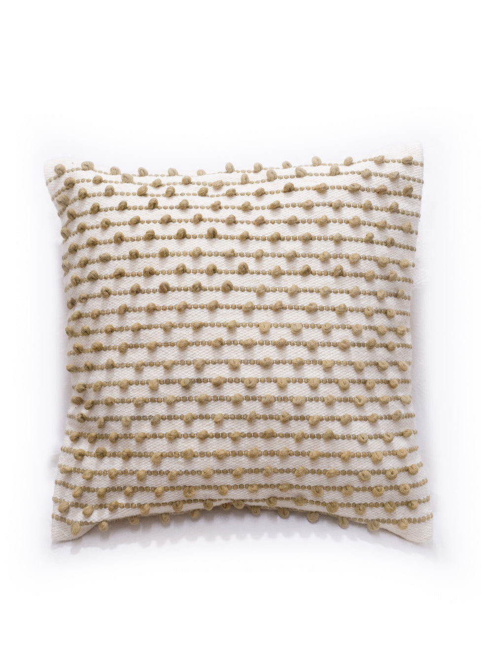 Handwoven Pom Pom Cushion