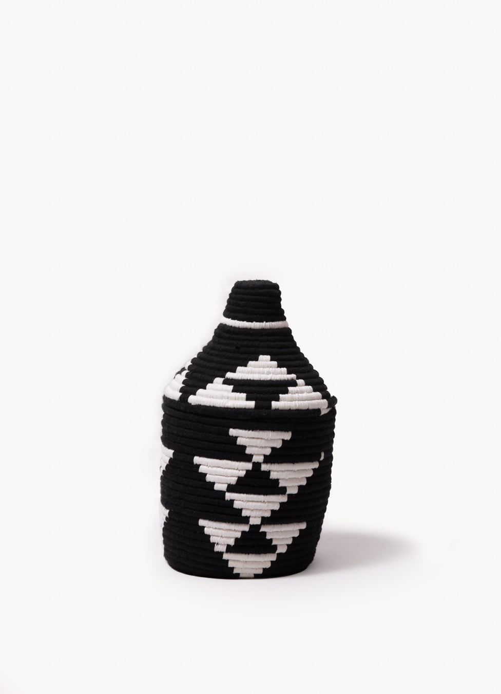 Handcrafted Lidded Tribal Basket