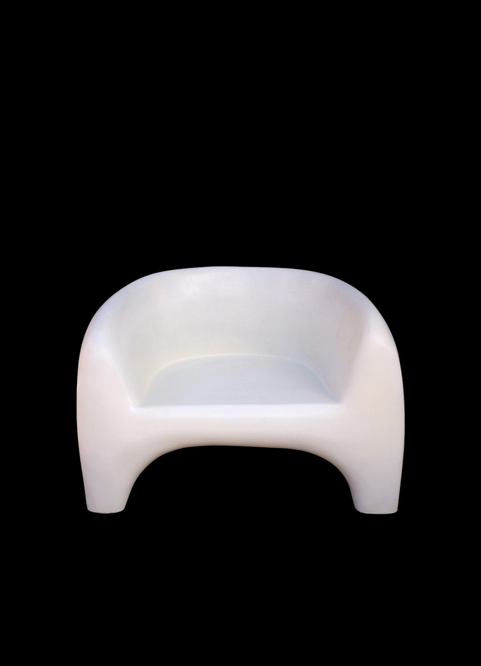 White Fiberglass Circular Seat