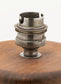 Vintage 1970s Lamp Base - Walnut Wood & Chrome-Plated Brass