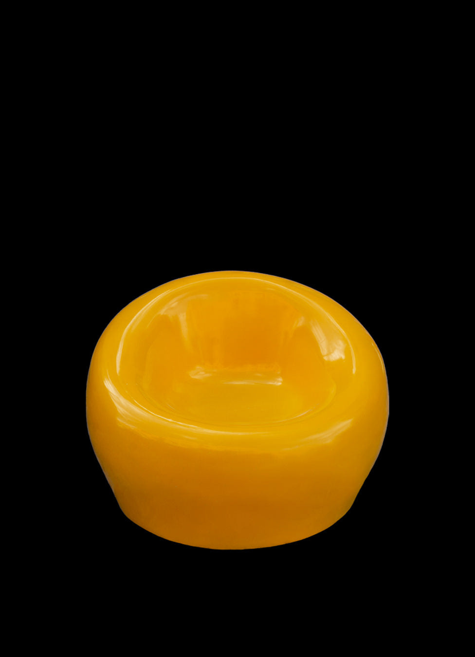 Circular Yellow Outdoor Seat