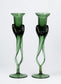 Set of 2 Vintage 1970s Murano Glass Candleholders