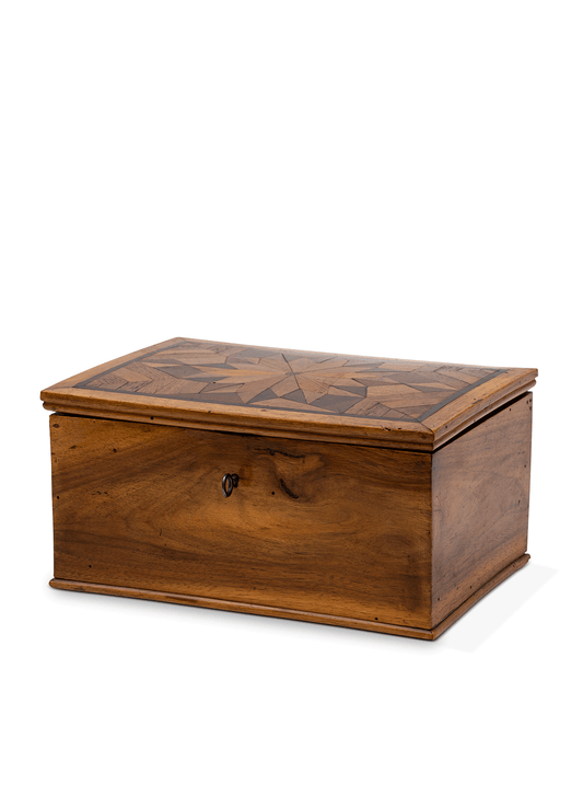 Vintage 1910s Marquetry Jewellery Box