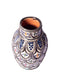 Vintage Moroccan Ceramic Vase with Silver Filigree