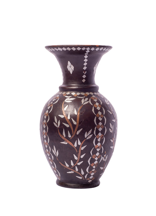 Vintage Ceramic Inlay Vase