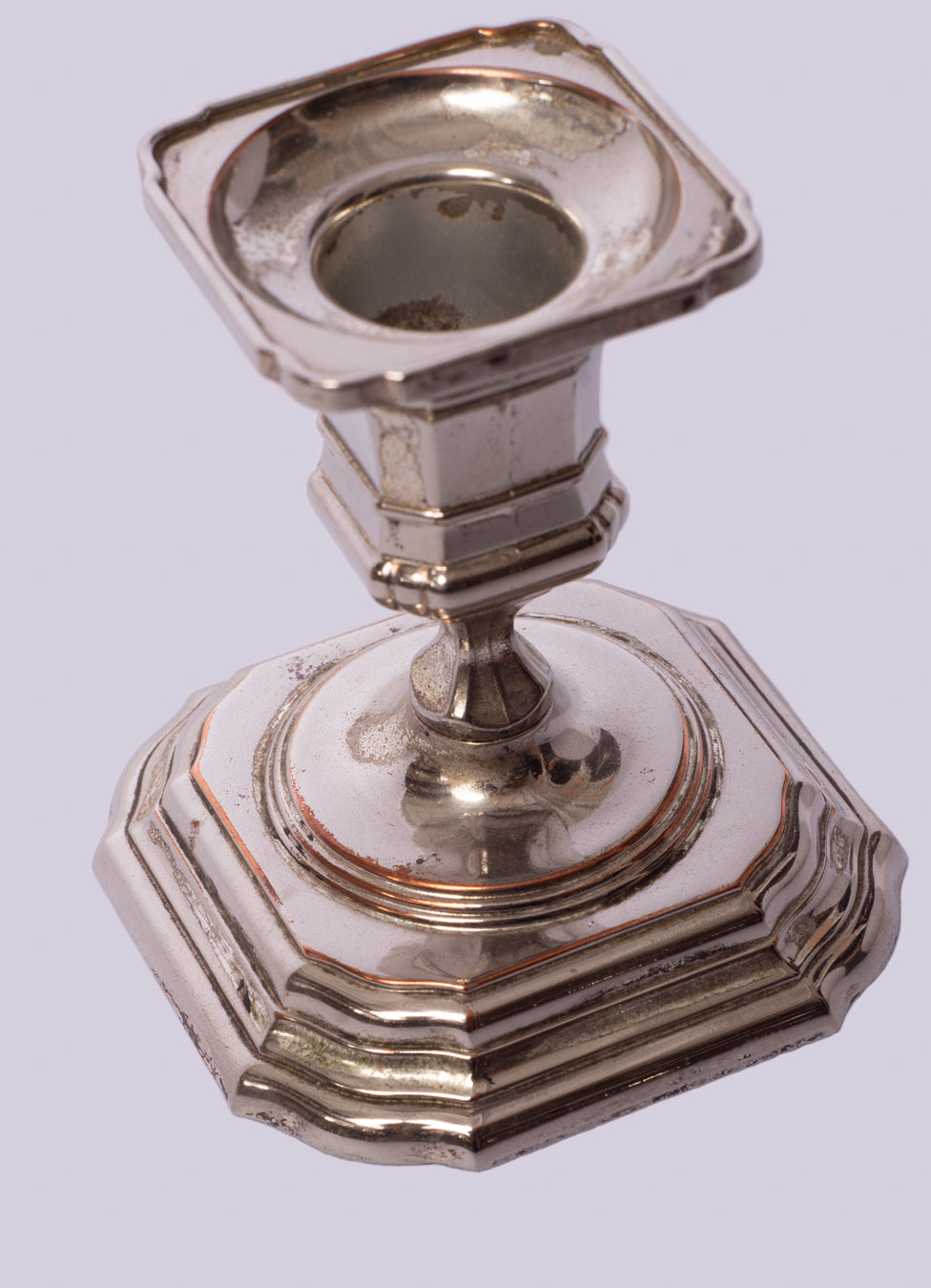 Set of 2 Vintage Silver-Plated Candle Holders