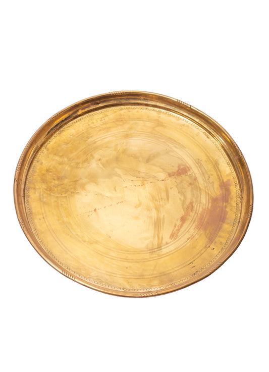 Vintage Brass Serving Tray