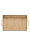 Medium Handcrafted Raffia Serving Tray