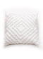 Handwoven White Textured Cushion
